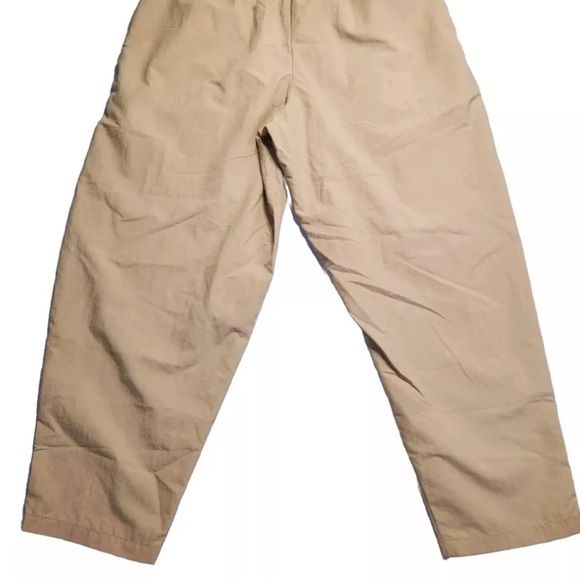 Nike Essential Woven High Rise Pants Womens Large Beige Baggy Joggers Size XXL - Picture 9 of 10